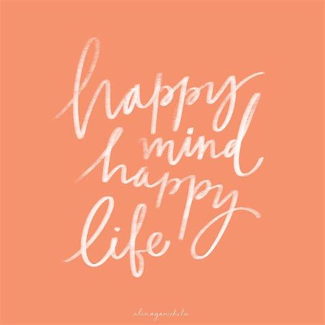 115365 Lettering Motivational Quote Happy Mind Happy Life Happy