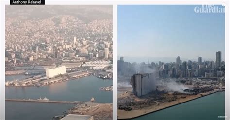 Beirute Antes E Depois Imagens De Drones Mostram A Devastação Causada