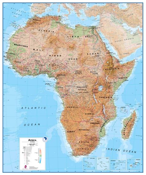 Mapa De Africa Pol Tico F Sico Y Mudo Descargar E Imprimir Mapas
