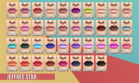 Matte Lipsticks Jeffree Star Occ Kylie Sims 4 Cc Matte Lipstick Set
