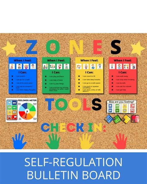 Self Regulation Zones Bulletin Board Calming Corner Tools Etsy Ireland