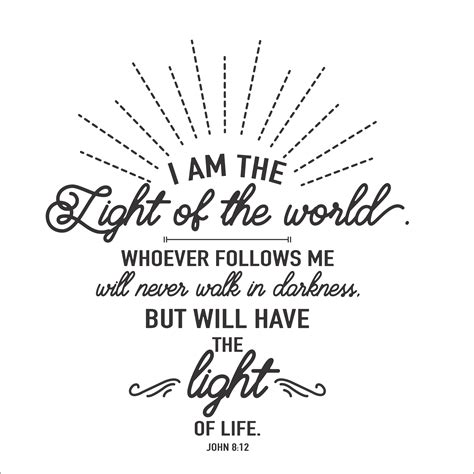 John 8 12 once more jesus addressed the crowd he said i am the light of ...