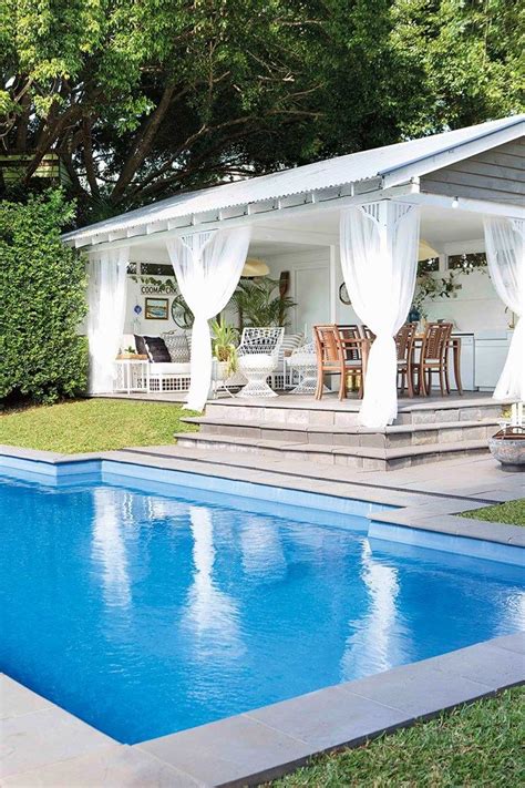 Price and stock could change after publish date wrapping the beams of the pergola in climbing vines adds a botanical transition from the outdoor living area to the adjacent yard. Before & After: Goodbye backyard shed, hello pool cabana ...