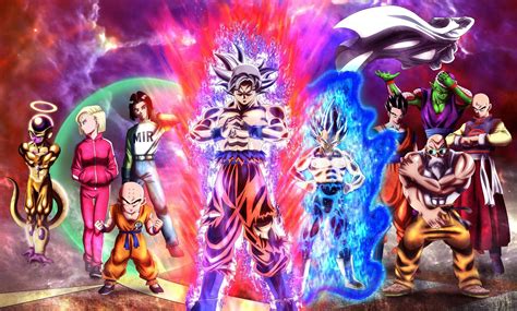 Our universe, universe 7 is the place where all of the dragon ball series has taken place. Team Universe 7 full power (manga recreated) | Dragon ball artwork, Dragon ball, Dragon ball ...