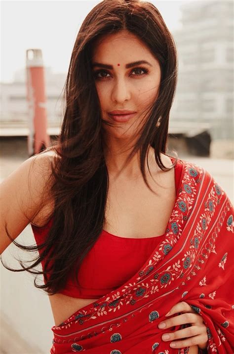 Katrina Kaif Looks Red Hot As She Flaunts Her Perfect Curves In Gorgeous Saree