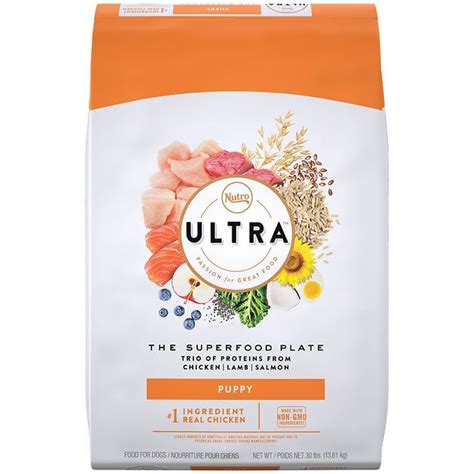 Our natural, wholesome superfood blend keeps puppy skin and coat if feeding nutro dog food for the first time or changing formulas, we suggest you blend increasing amounts of the new formula with your old dog. NUTRO Ultra Puppy Dry Dog Food, 15-lb bag - Chewy.com ...