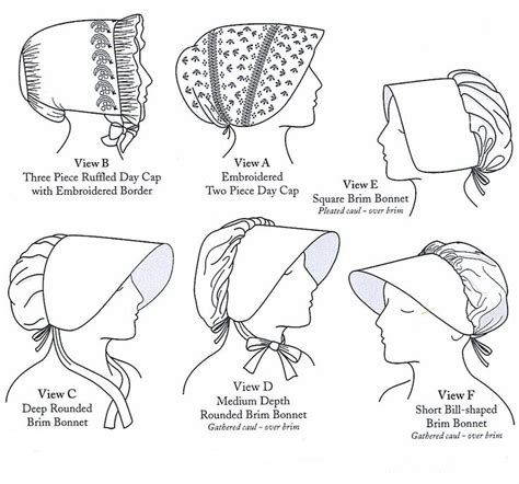 Womans Caps And Bonnets For Fashionable And Working Women Patterns