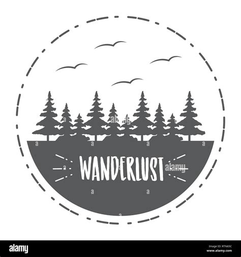 Wanderlust Landscape Design Stock Vector Image And Art Alamy