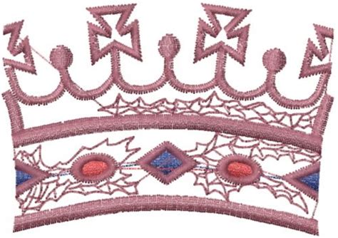 Free Royal Crown Embroidery Design | AnnTheGran.com | Crown royal