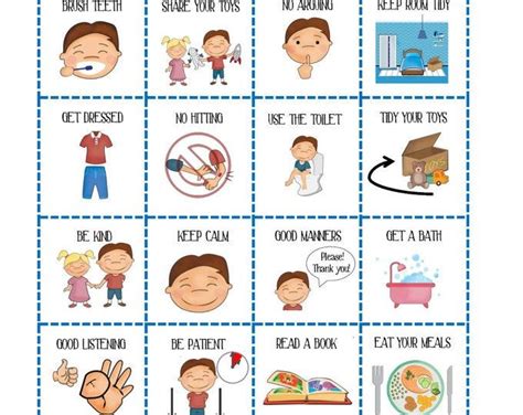 Kids Routine Printable Morning Routine Evening Routine Etsy France