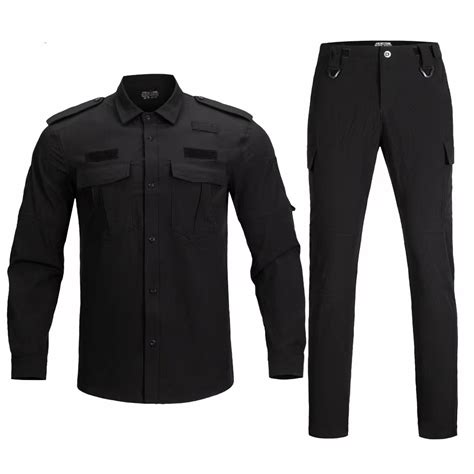 tactical suit military uniform work wear men heavy duty military t shirt 2 piece set tactical