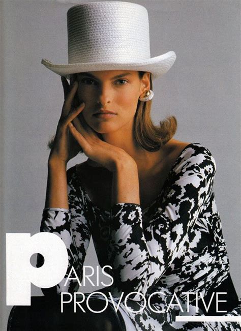 Vogue Uk March 1987 Paris Provocative Change Model Linda Evangelista