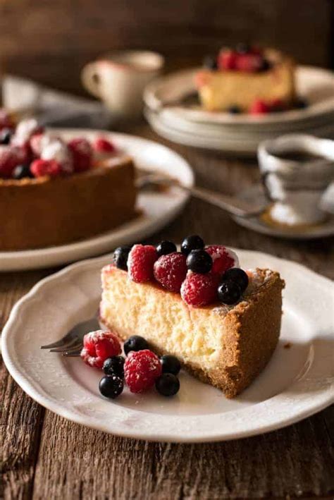 Find easy and decadent cheesecake recipes: Easy Classic Baked Cheesecake | RecipeTin Eats