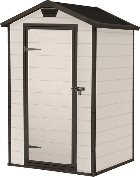 Keter Manor Outdoor Plastic Garden Storage Shed Beige 4 X 3 Ft