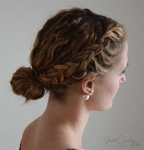 Pancake the braid to make it look a little bigger roll the three middle braids into rose buns and pancake them. Styling a dutch braid with curly hair three different ways