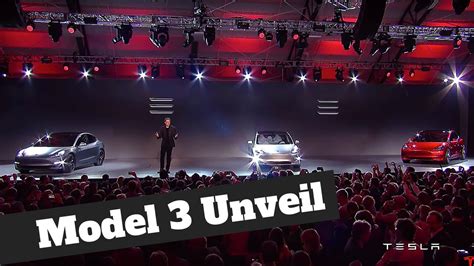 Tesla Model 3 Unveil The Full Launch Event Youtube
