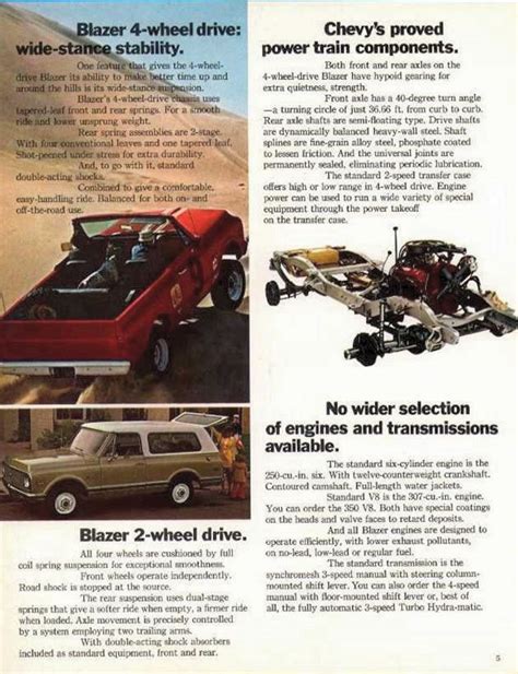 1972 Chevrolet And Gmc Truck Brochures 1972 Chevy Blazer 05