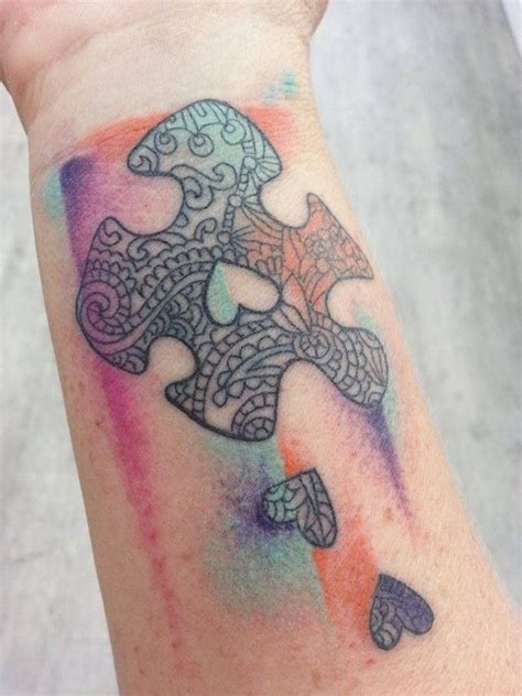 The autism rights movement, also known as the autistic culture movement or the neurodiversity movement, is a social movement within the context of disability rights that emphasizes. Heart and colorful puzzle tattoo - TattooMagz | Puzzle ...