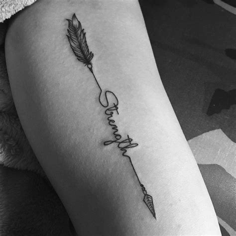 Strength Arrow Tattoos For Women Tattoos Strength Tattoo