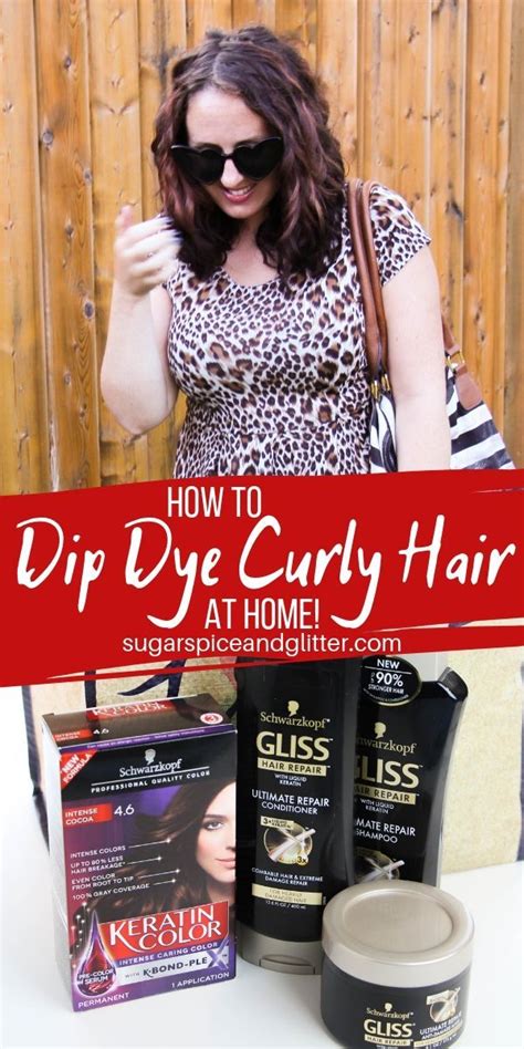 Since the dye needs to penetrate your hair, it needs to be exposed to the air. How to Dip Dye Curly Hair AT HOME - yes, you read that ...