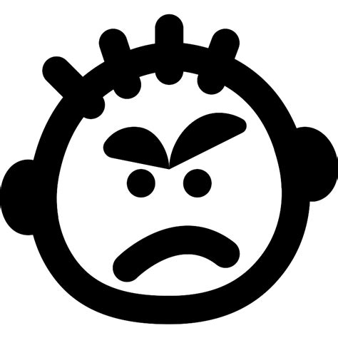 Angry Anger Vector Svg Icon Svg Repo