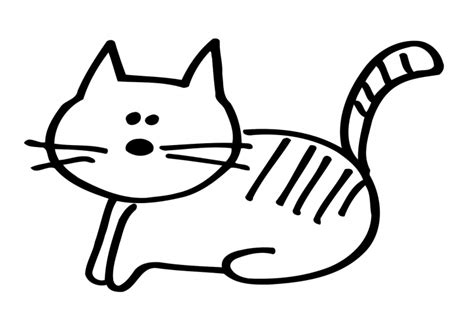 Dibujo de un gatito para colorear