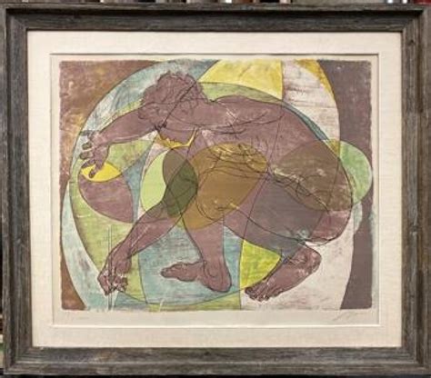 Bid Now Hans Erni Swiss 1909 2015 Untitled Circa 1957