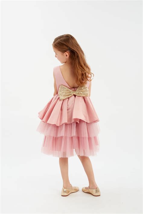 mädchen kleid festlich dreamy pink zoyafashion de