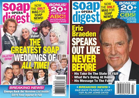 Soap Opera Digest Picks Up Where Soaps In Depth Left Off Soap Opera