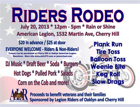Riders Rodeo Amer Legion Patriot Connections