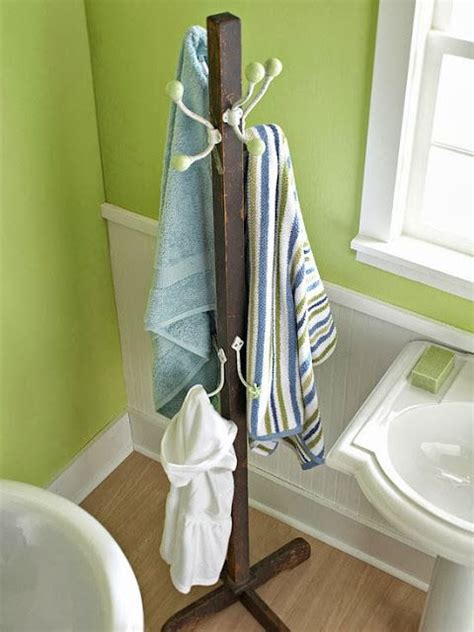 Diy bathroom towel rack ideas