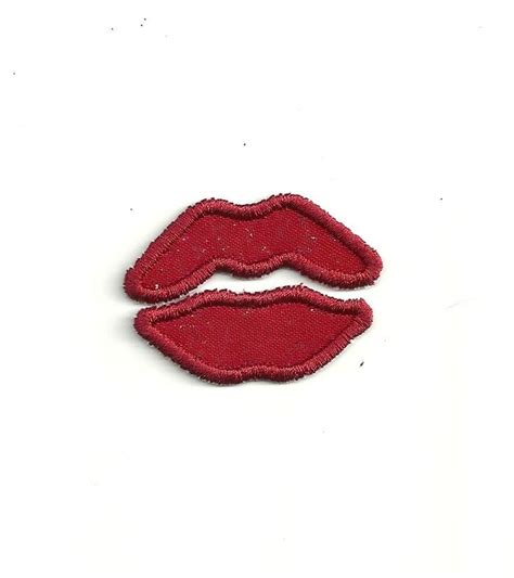 4 Kissing Lips Patch Custom Made Ap36 Etsy Lip Patch Patches Etsy