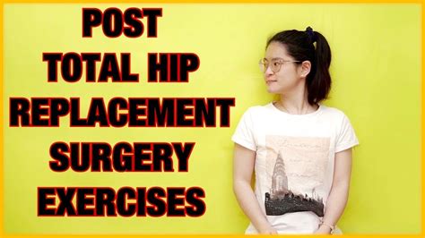 Hip Strengthening Exercises After Hip Replacement Surgery Youtube