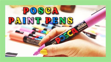 POSCA PAINT PENS Tips For Beginners Color Palette Marker Size