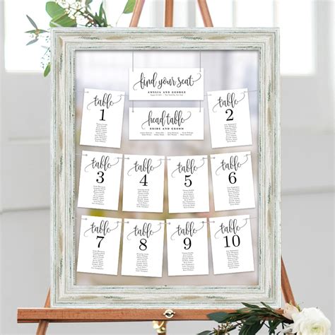 Table Seating Chart Cards Lovely Calligraphy Lcc Berry