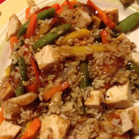 This sweet and sour chicken stir fry how can you get around that when every recipe calls for soy or an ingredient that is made with soy? Sweet n Sour chicken stir fry over brown rice | Easy meals ...