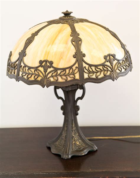 Price Guide For Leaded Glass Table Lamp American