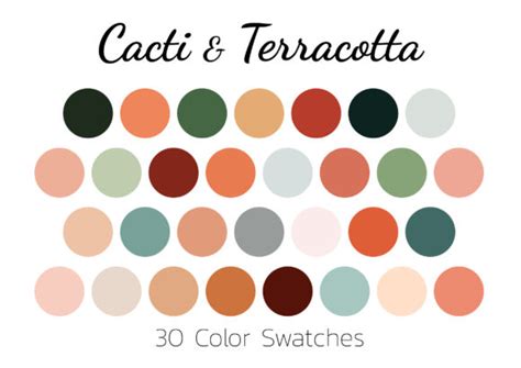 Color Palette Color Swatches Earthy Graphic By Rujstock · Creative