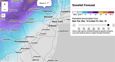 Nj Weather How Much Snow Will You Get Check Our Map For Snowfall