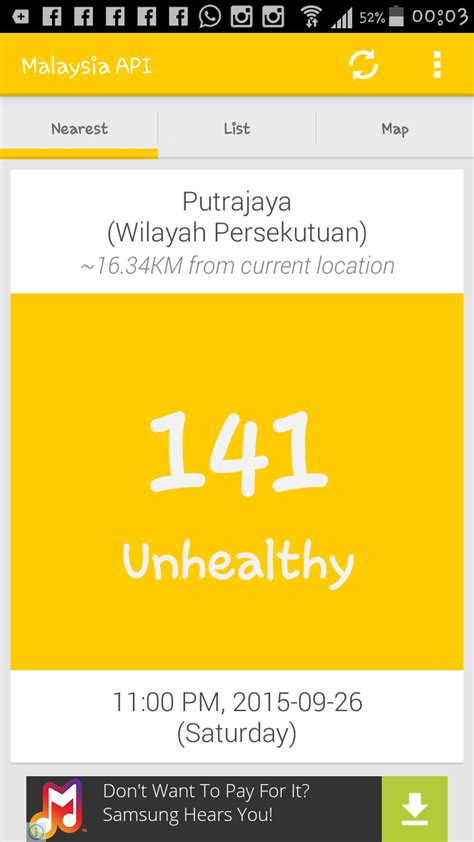 Dan untuk kesihatan dan keselamatan korang, aku sarankan korang semak indeks pemcemaran udara (ipu) ni sendiri. Lembah Klang | Index Pencemaran Udara (IPU) Tidak Sihat ...