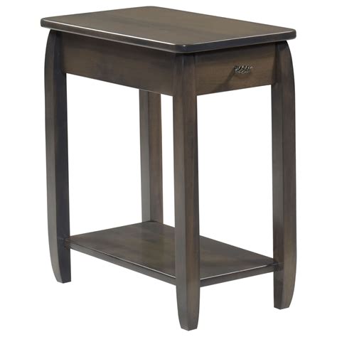 Y And T Woodcraft Apache Transitional Solid Wood Chairside Table