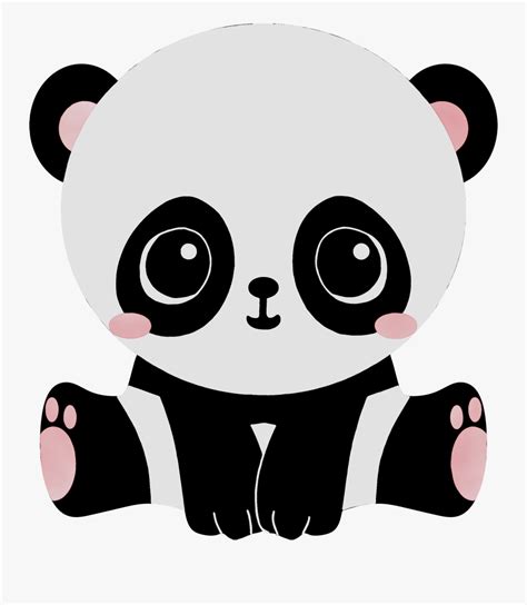 Giant Panda Bear Clip Art Cartoon Panda Png Download 6734 8000 Riset