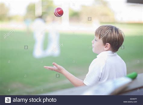 Child Catching Ball High Resolution Stock Photography And Images Alamy