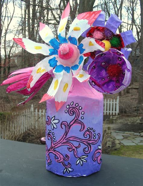 Vintage2glam Recycled Plastic Bottle Flowers And Vases