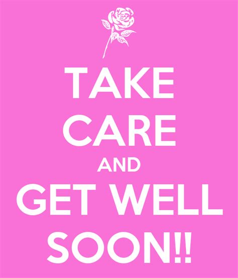 Take Care And Get Well Soon Poster Natalia Keep Calm