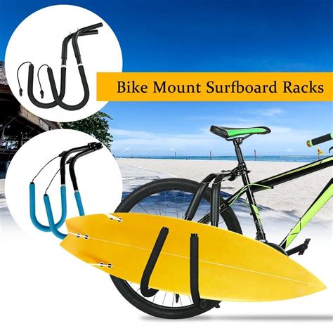 Bike Surfboard Rack Bicycle Surfing Board Carrier Mount To Seat Posts