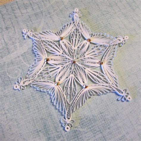 Quilled Snowflake Ornament By Heirloomquilling On Etsy Quilling