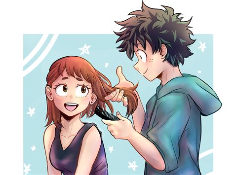 Midoriya Izuku And Uraraka Ochako Parejas Anime Bonitas Dibujos Anime