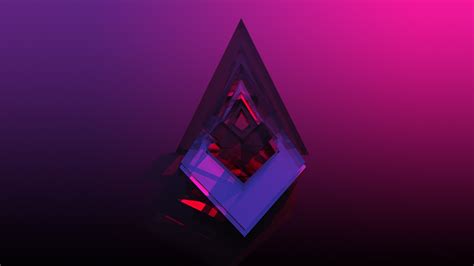 Colorful Abstract Geometry Purple Justin Maller