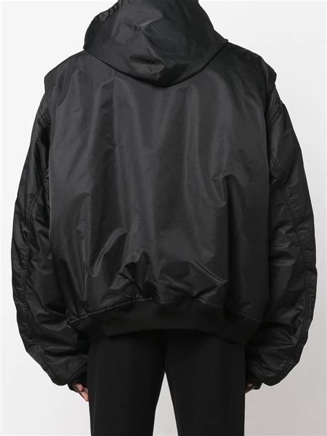 Balenciaga Balloon Sleeved Bomber Jacket Farfetch